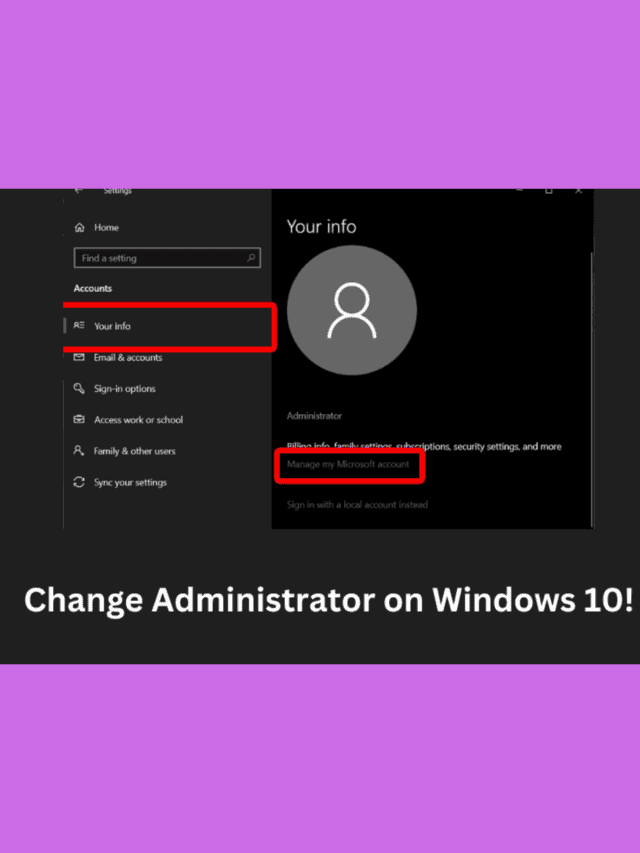 How To Change The Administrator On Windows 10 Trendblog Net