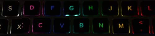 ZAGGkeys PROplus backlit keys colors