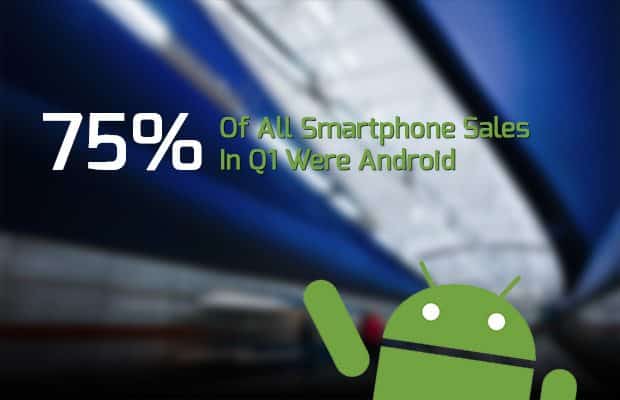  Android Continues Its Triumph: Nearly 75% Of All Smartphone Sales In Q1 Were Android