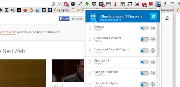Ghostery Screenshot
