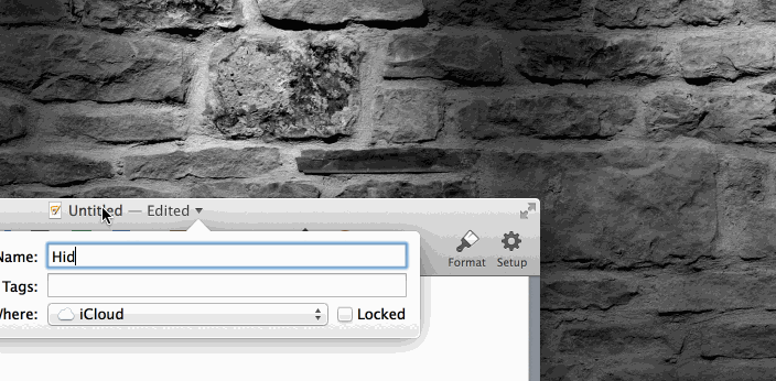 rename and move documents from menu bar