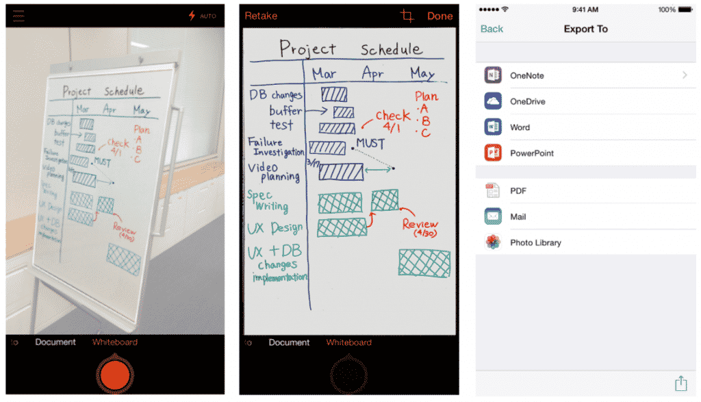 microsoft office lens android scanner whiteboard example