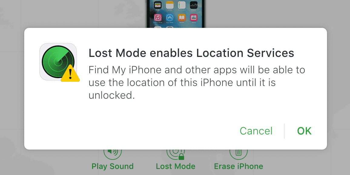 find my iphone last location