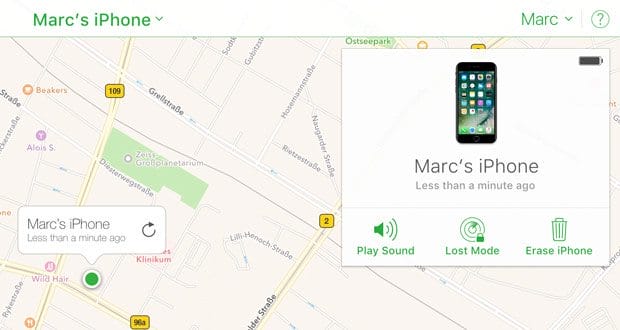 iphone location