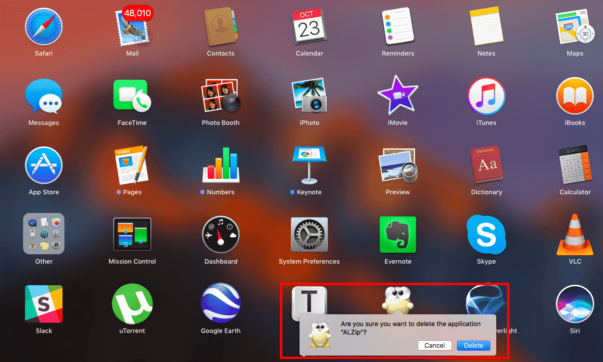 does deleting an app uninstall it mac