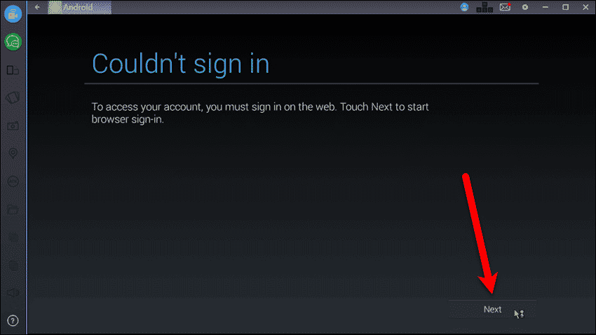 Couldn't sign in