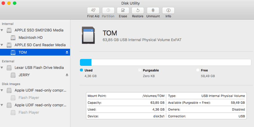 how to reformat usb stick on mac