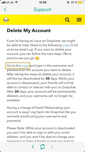 permanently delete snapchat