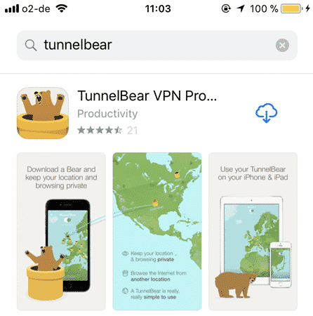 tunnelbear installer