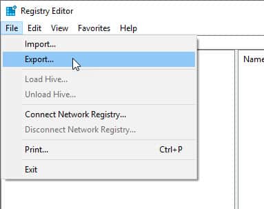 windows 10 restore registry