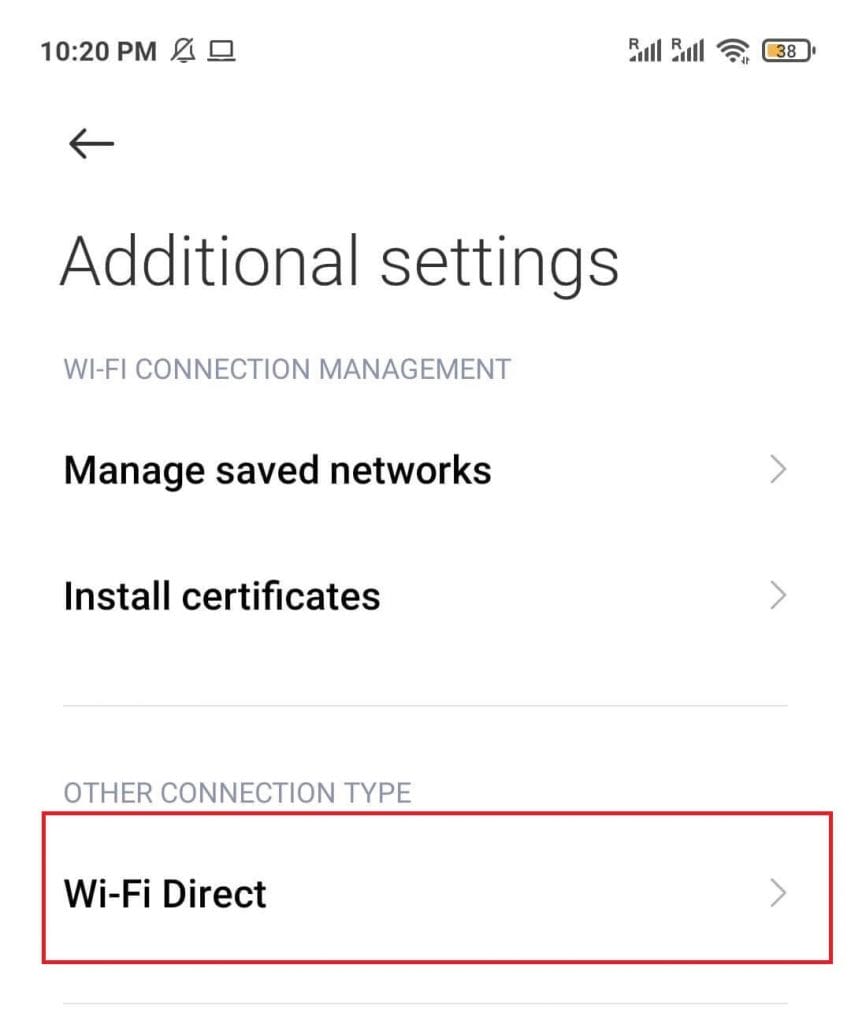 this is how to enable Wi-Fi Direct on both of your devices