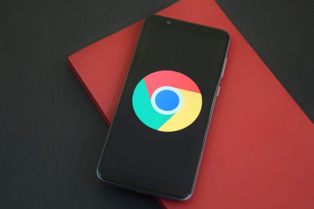 Google chrome on an Android galaxy device