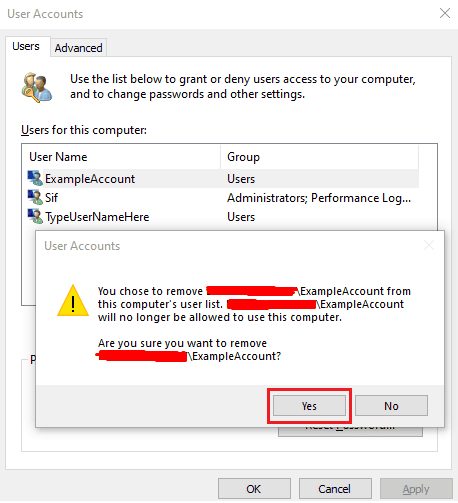 How to remove a Microsoft account from Windows 10 without knowing the password - 21