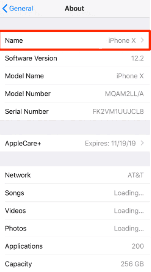 How to change the name of your iPhone  - 1