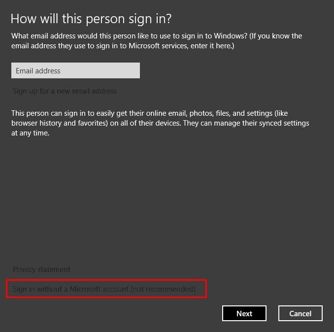 How to remove a Microsoft account from Windows 10 without knowing the password - 49