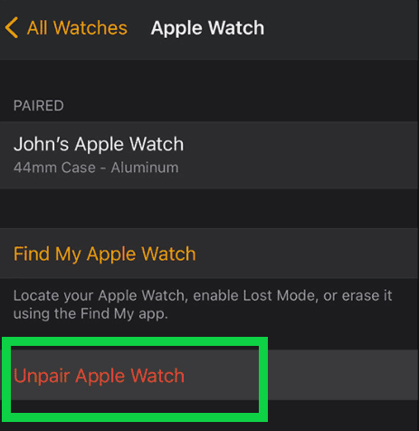 Remove Activation Lock from your Apple watch