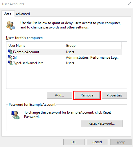 How to remove password from Windows 10?