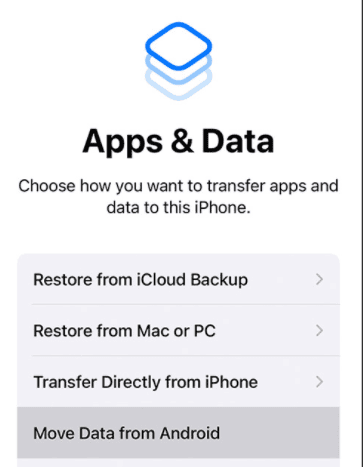 How to transfer apps from an Android device to an iPhone