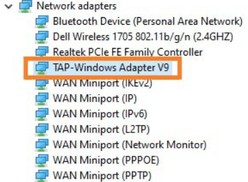 Tap   Windows 9 21 2 Adapter - 63