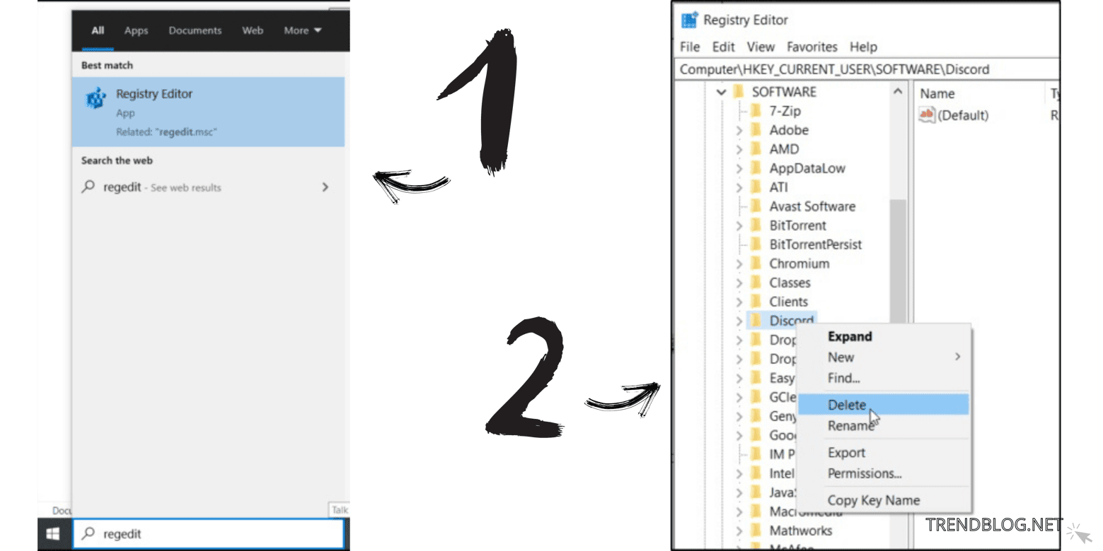 uninstall discord on any device