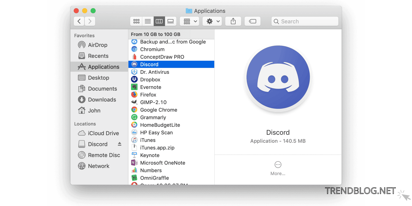 uninstall discord on any device