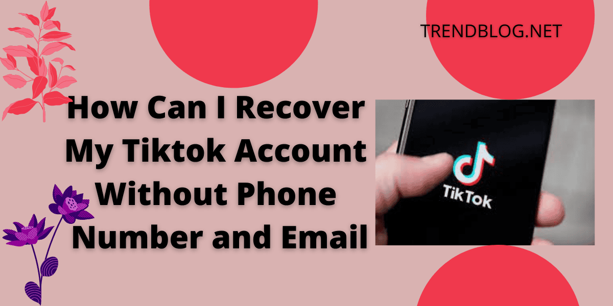How can I Recover My Tiktok Account Without Phone Number and Email