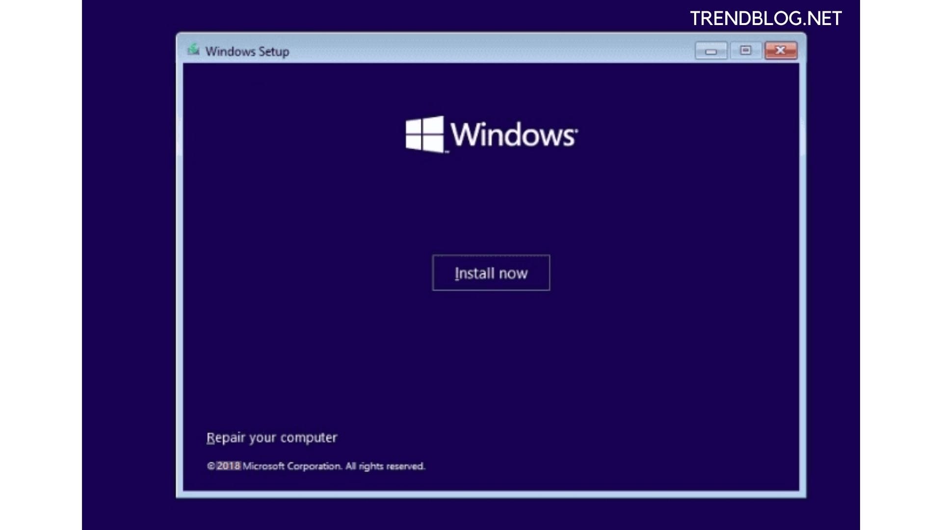 installing windows