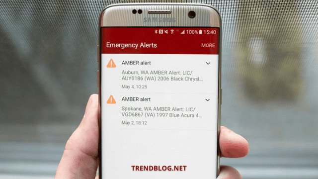 emergency alerts on Samsung phone 