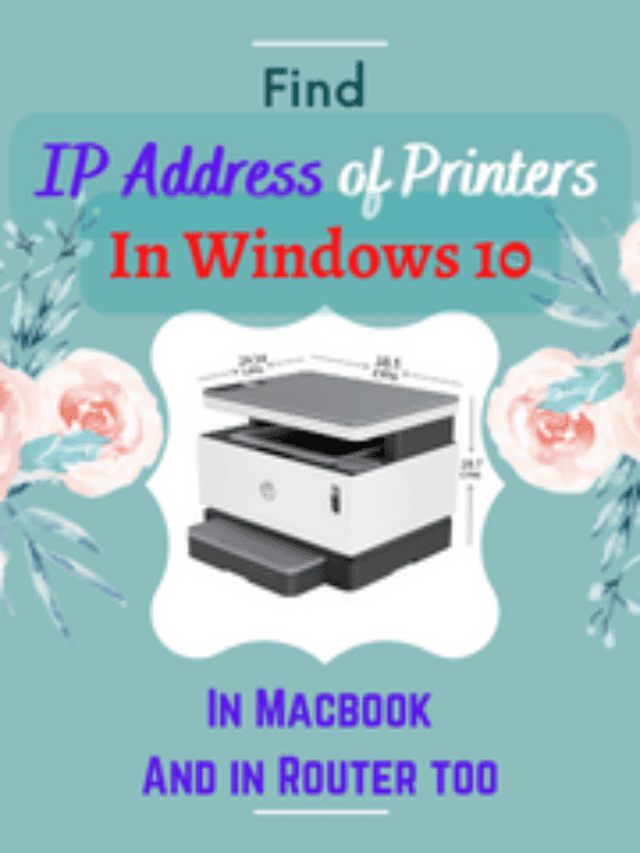 Find The Printer IP Address in Windows 10