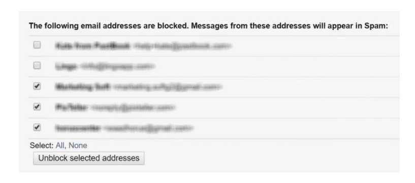  Unblock Contacts in Gmail