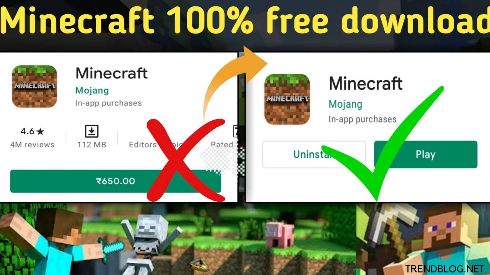 how to install minecraft for free