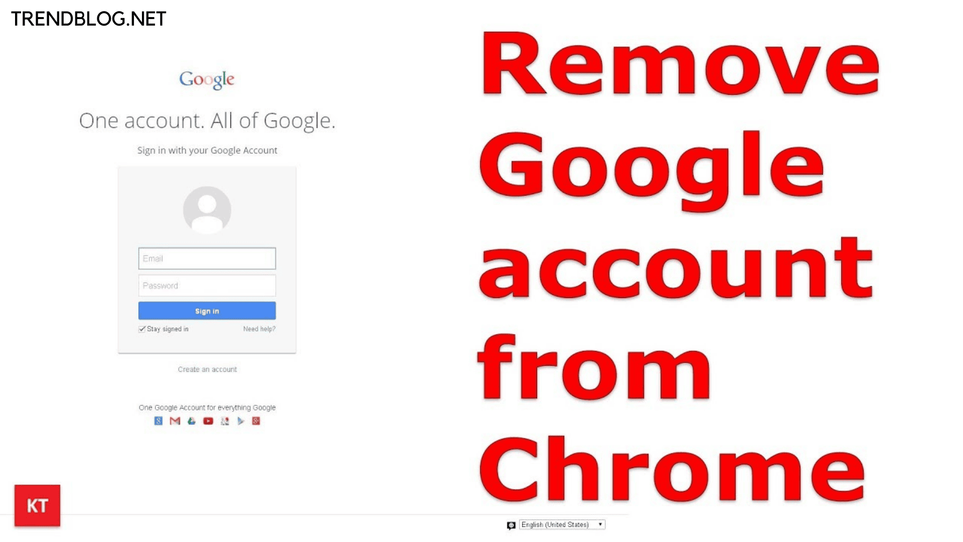 remove google email account from chrome