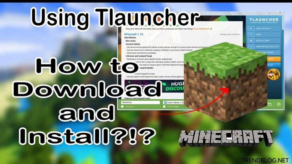 t launcher in minecraft