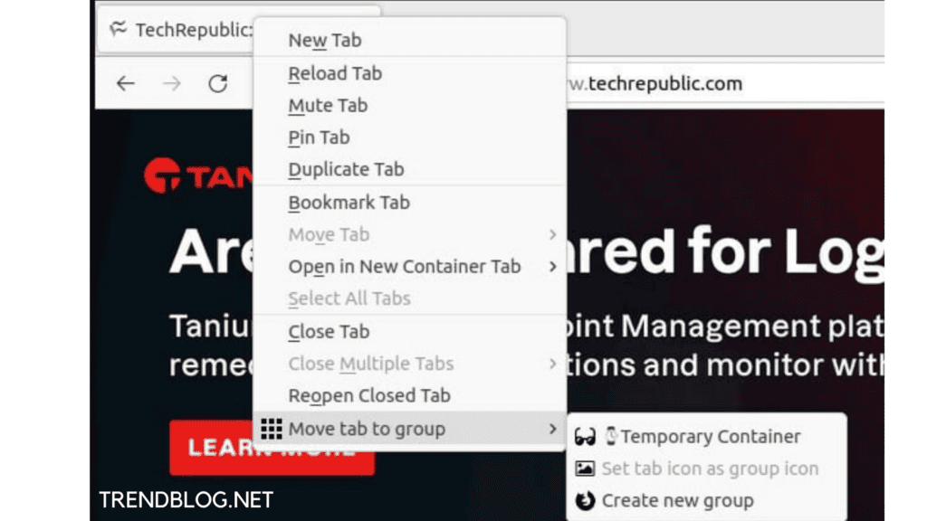 Firefox Tab Management  Groups  Instructions  Augmentations  2022 - 47