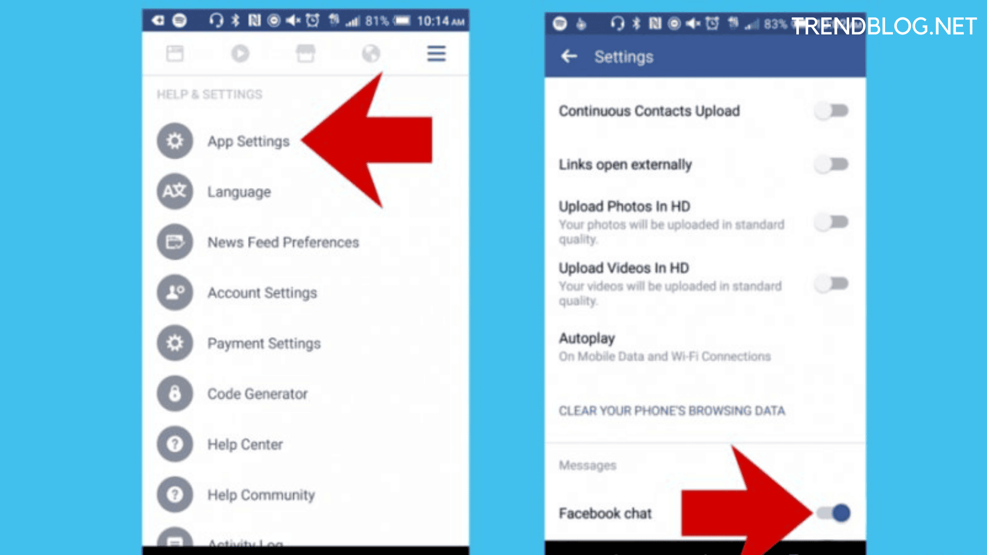 facebook messenger settings iphone auto delete