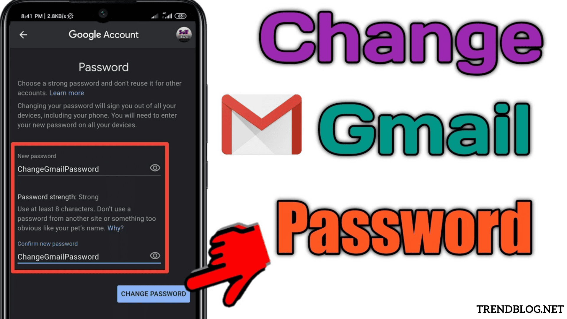  Let us Change Gmail Password in Android, iPhone Within Minutes
