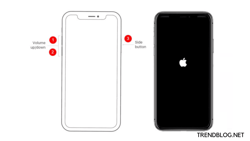 Side buttons of iphone 11