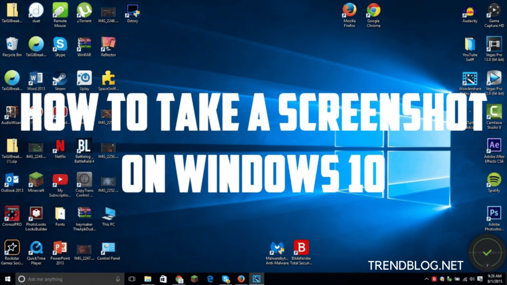 how to take a screenshot on windows 10