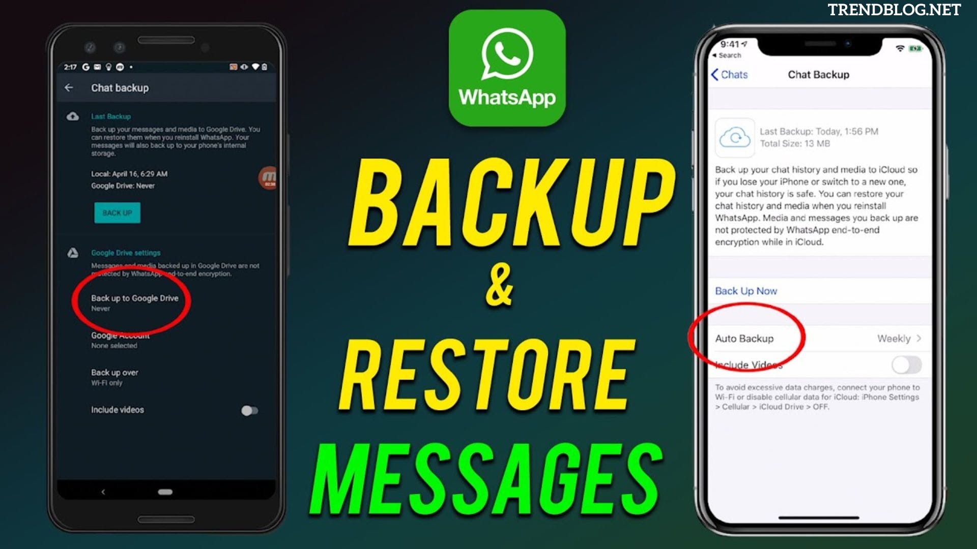 Restore whatsapp chat