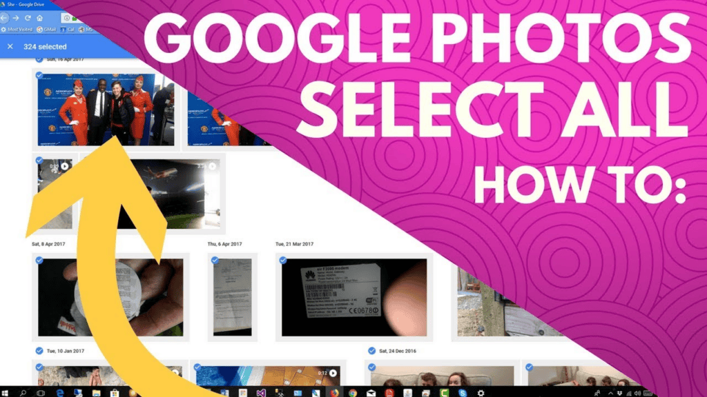 how to select all photos in google photos