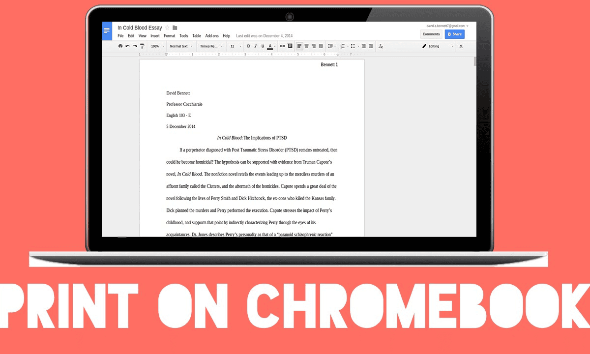 How to print with a chromebook