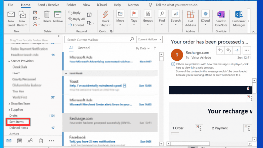 How to Recall  Replace an email in outlook - 93