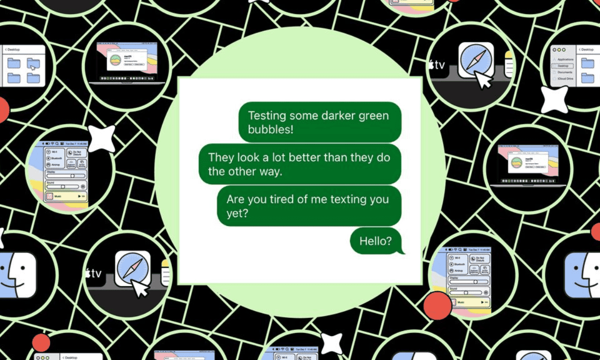 How to make bubbles to read on iphone