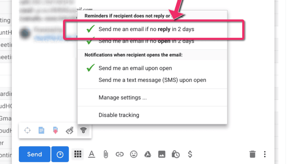 set up automatic email reminders in Gmail
