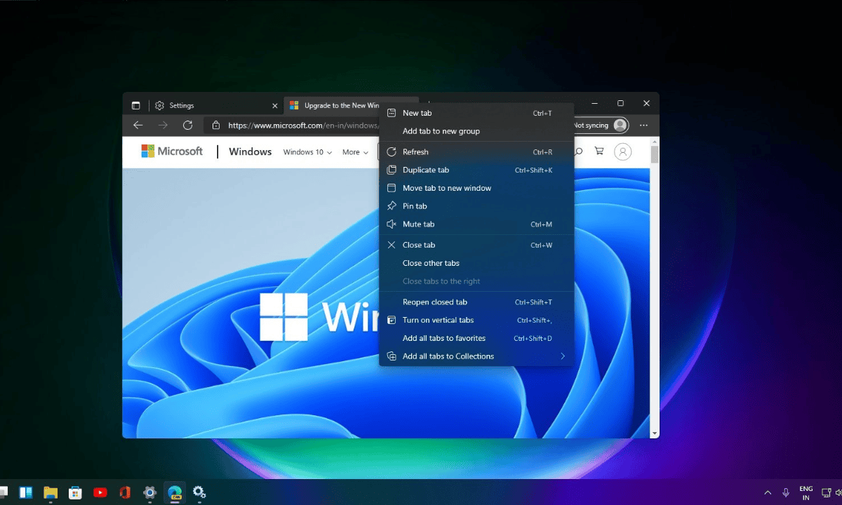 Redesigned Microsoft Edge