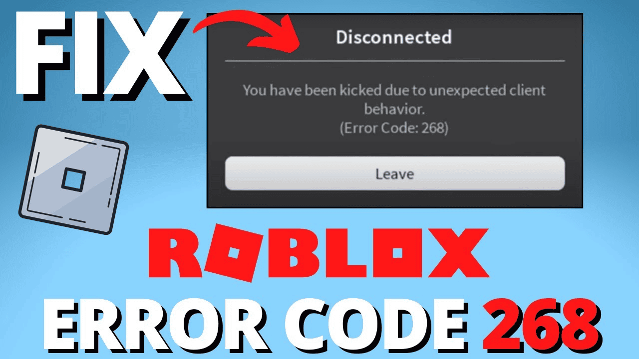 how to fix error code 268 roblox