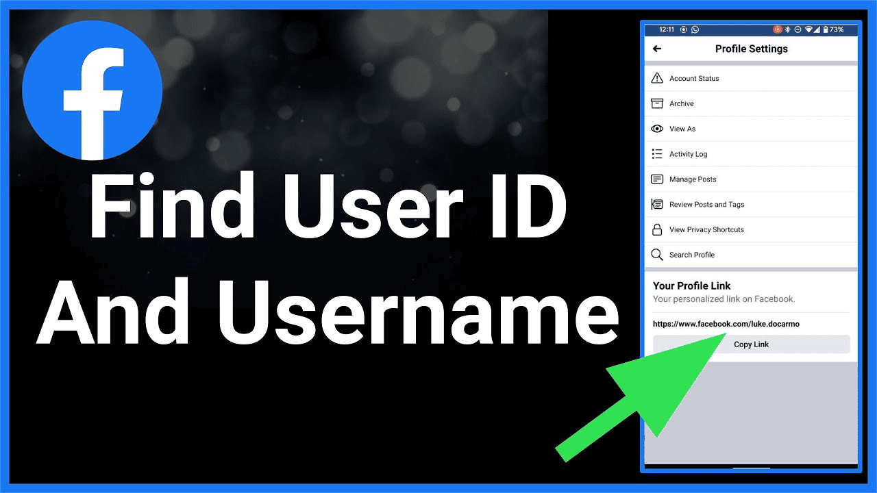 how can i find my user id on facebook