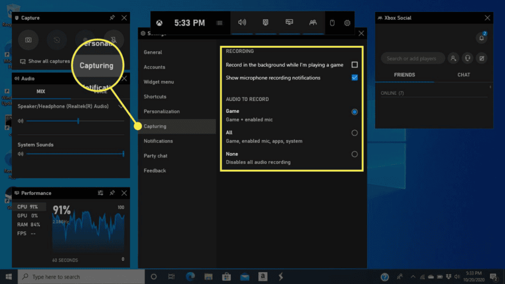 How to Make Xbox Game Bar Record Windows Desktop?