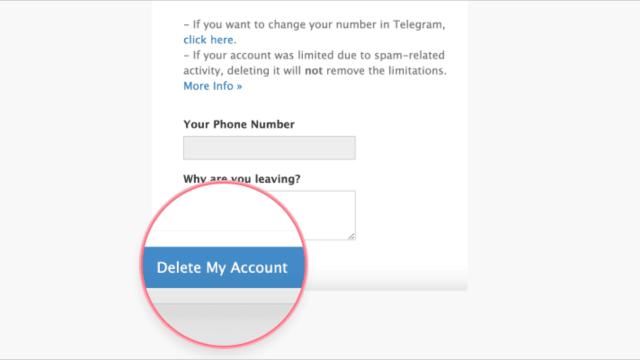 how to deactivate telegram