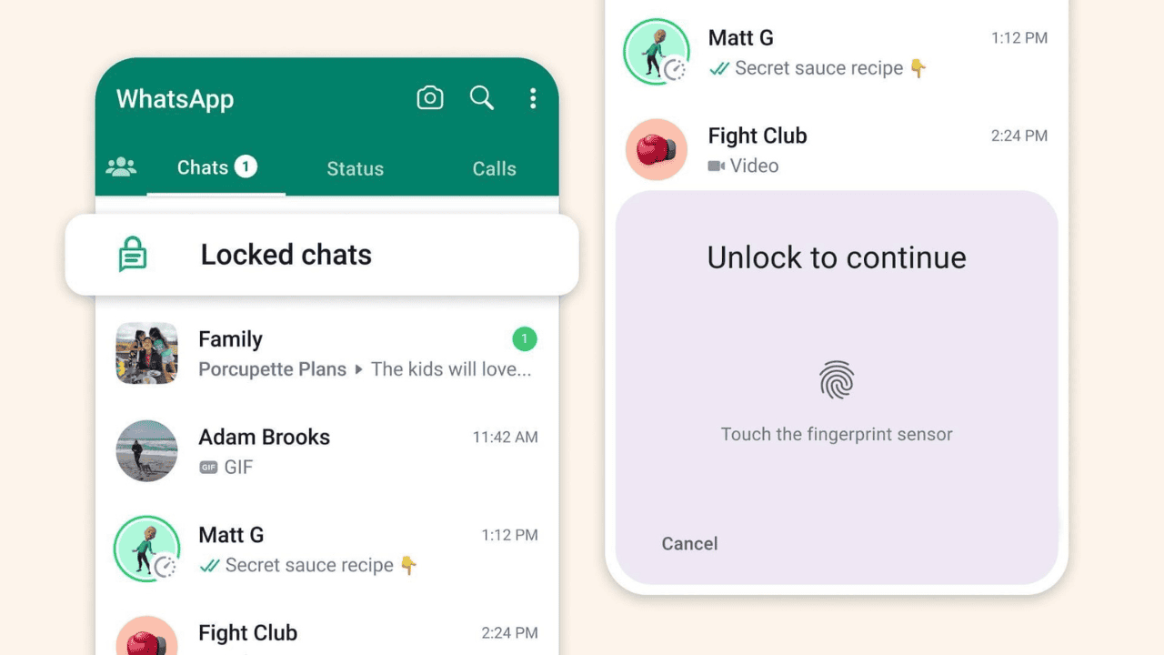 how to lock chat in whatsapp